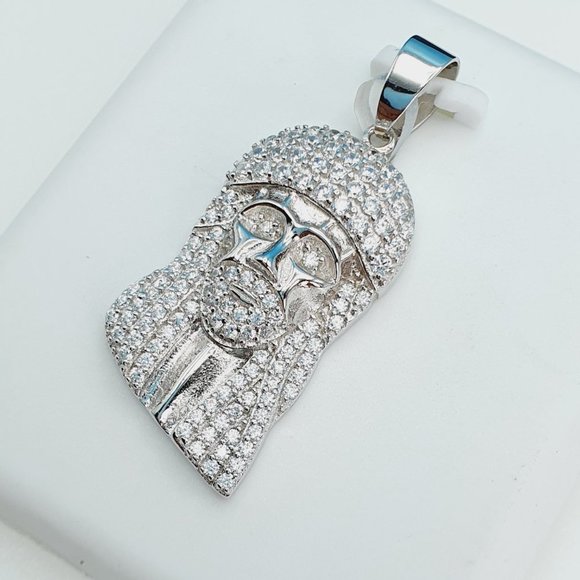 "925 Sterling Silver Cubic Zirconia Pendant, UU1P6A6024 - Picture 1 of 9